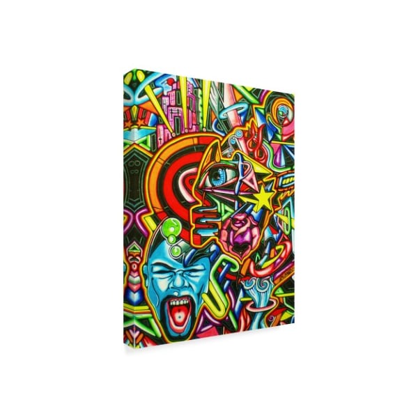 Abstract Graffiti 'Eye' Canvas Art,14x19